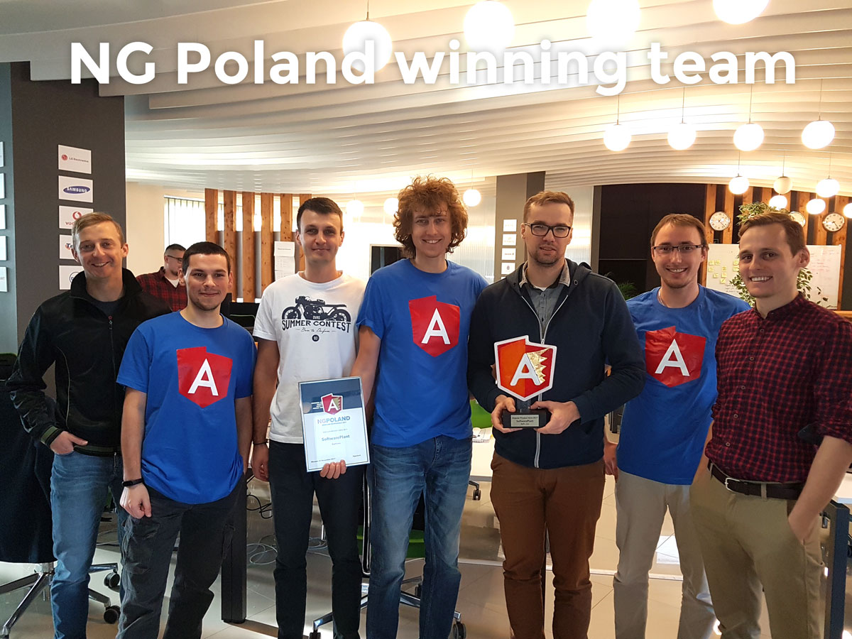 NG Poland Angular Product Hero 2017 winning team